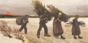 Vincent Van Gogh Wood Gatherers in the Snow (nn04) oil painting picture wholesale